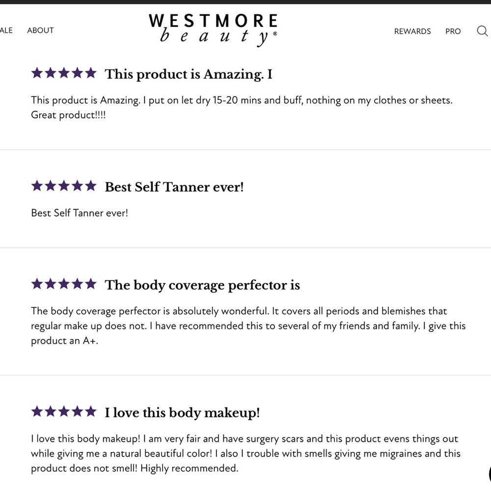 New LARGE 7 OZ WESTMORE Beauty Body Coverage Perfector Fair Body Makeup - Picture 10 of 11